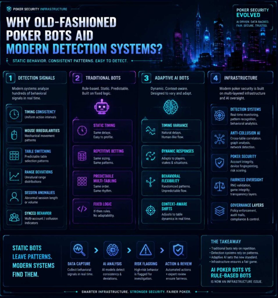 Infographic: Why Old-Fashioned Poker Bots Aid Modern Detection Systems?